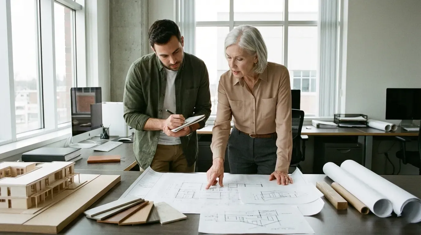 Stagiaire en formation accompagné par son tuteur en situation professionnelle
